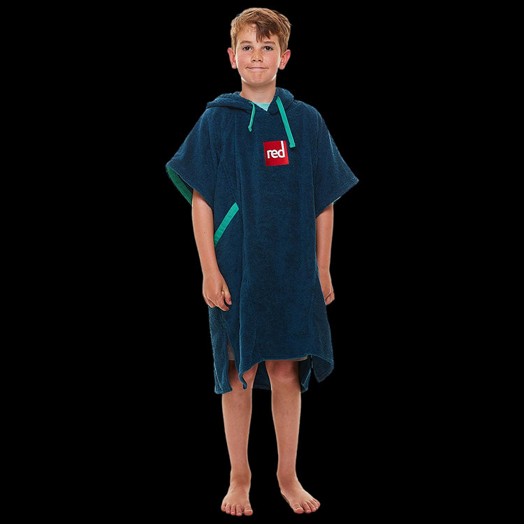 Kid's Towelling Poncho - Navy