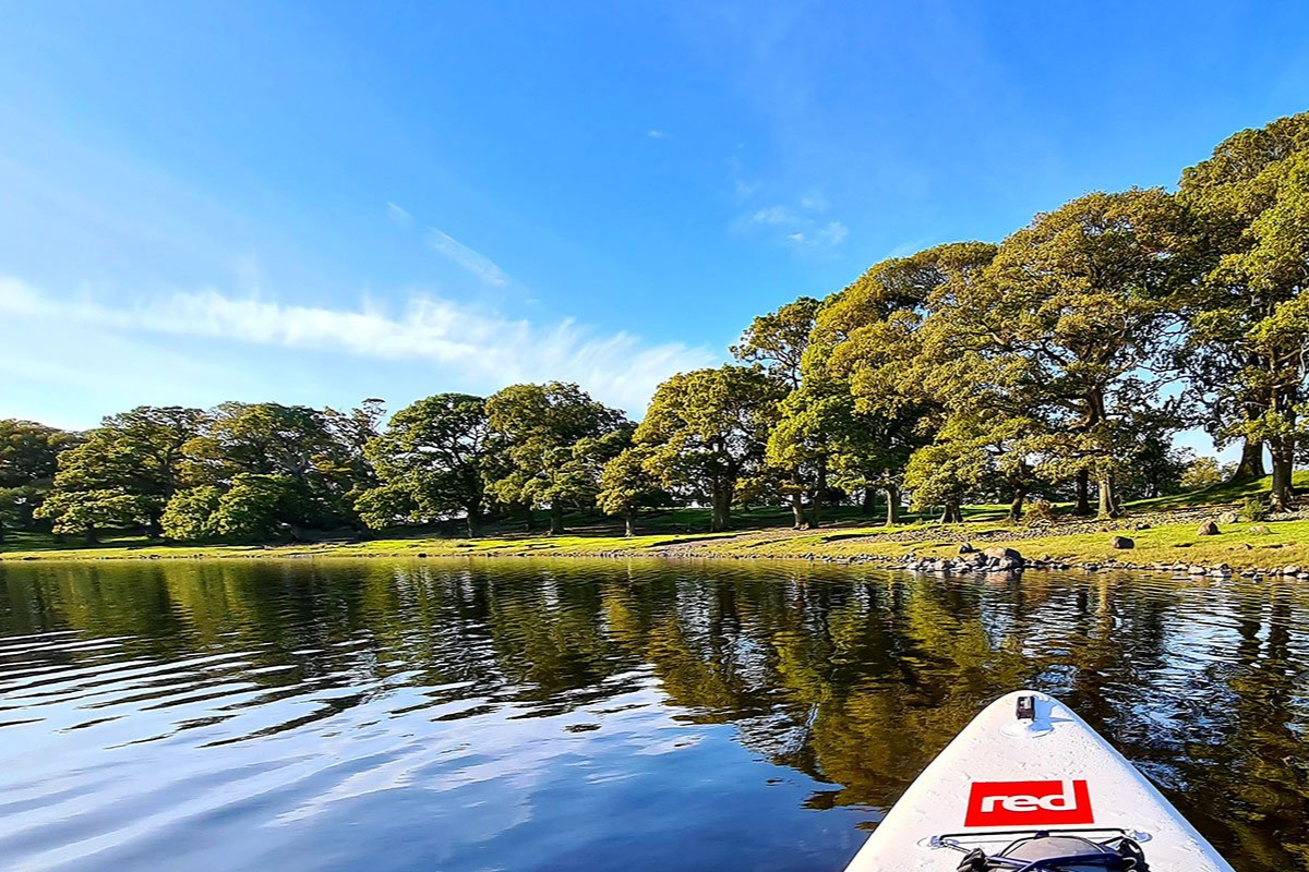 Paddleboarding in the Lake District, Bassenthwaite