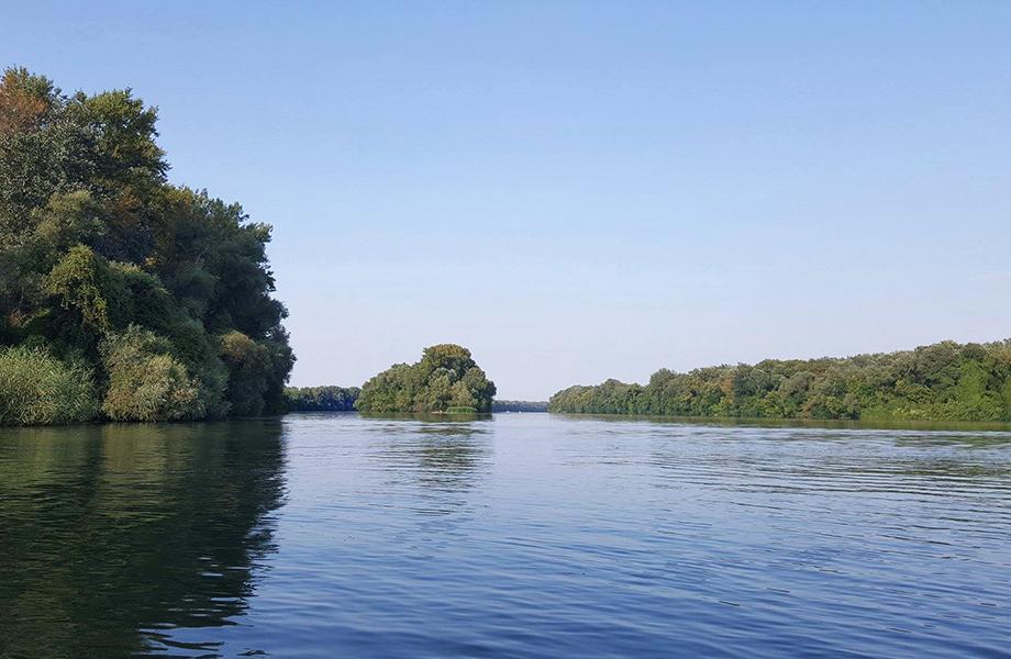 Paddleboarding on the Hungarian Plain, Lake Tisza