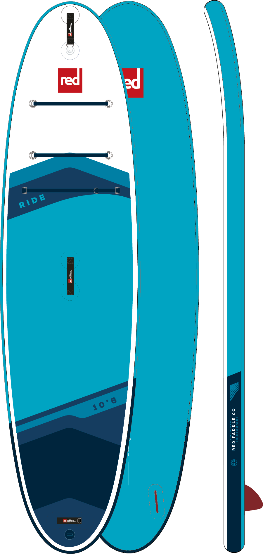 10'6" Ride MSL Inflatable Paddle Board Package.