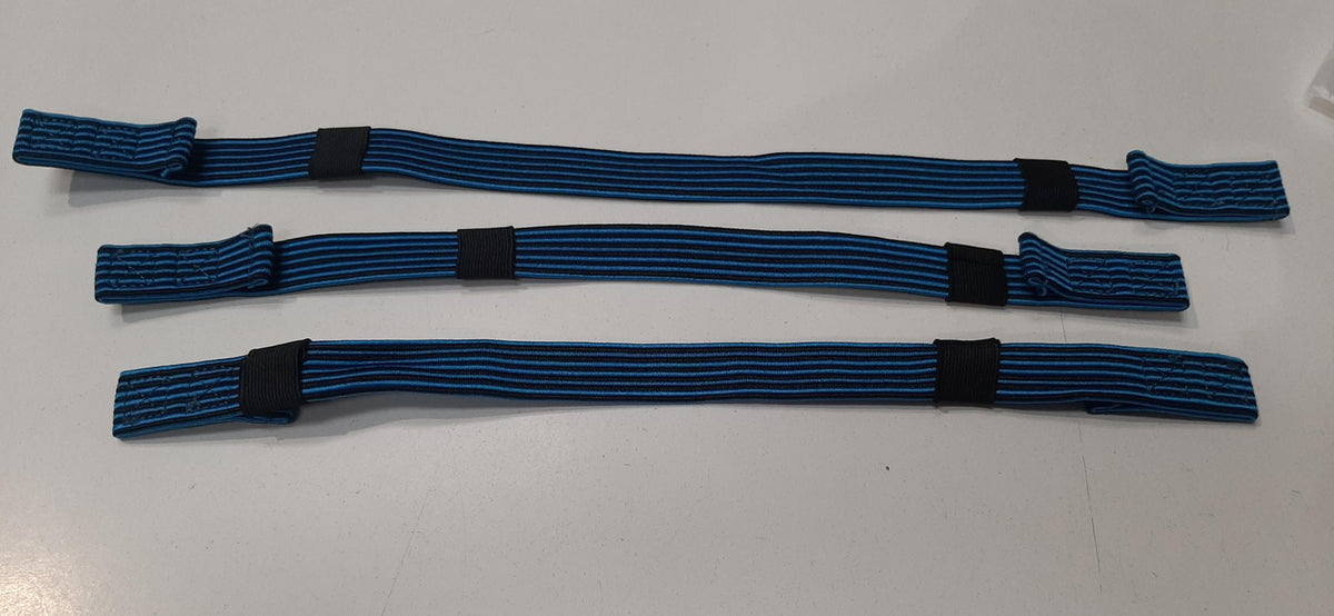 Flat Bungee 3 Pack Blue