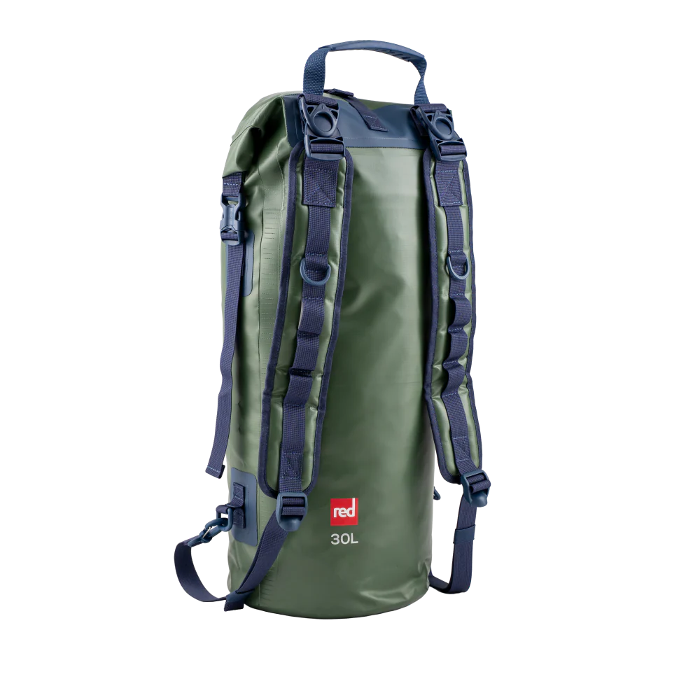Waterproof Roll Top Dry Bag Backpack 30L - Forest Green