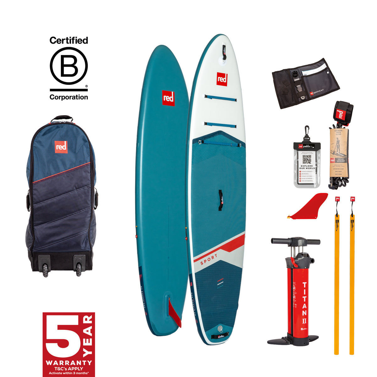 11'6" Ride MSL 800 Inflatable Stand Up Paddle Board Package