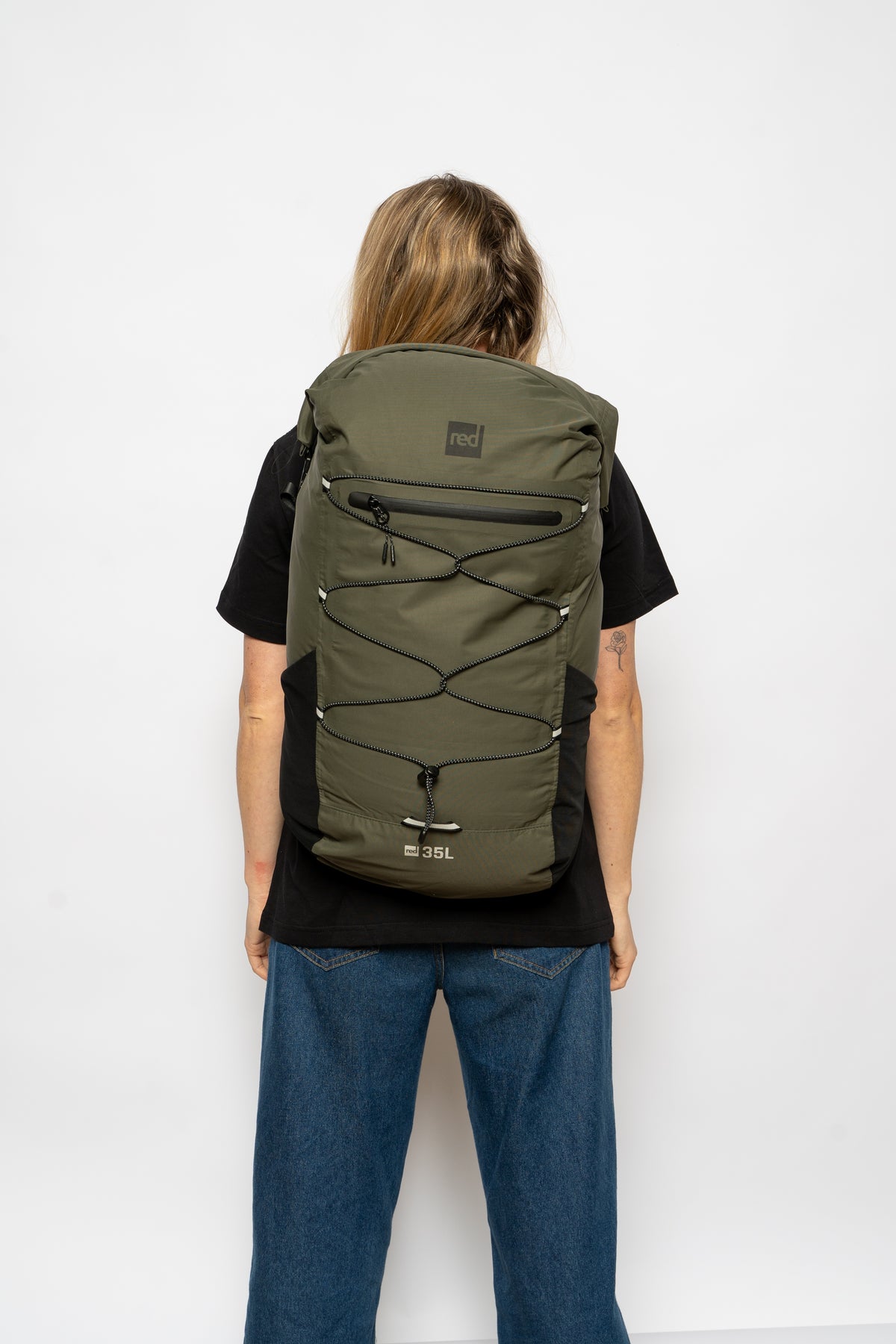 Lightweight Waterproof Backpack 35L - Olive Green
