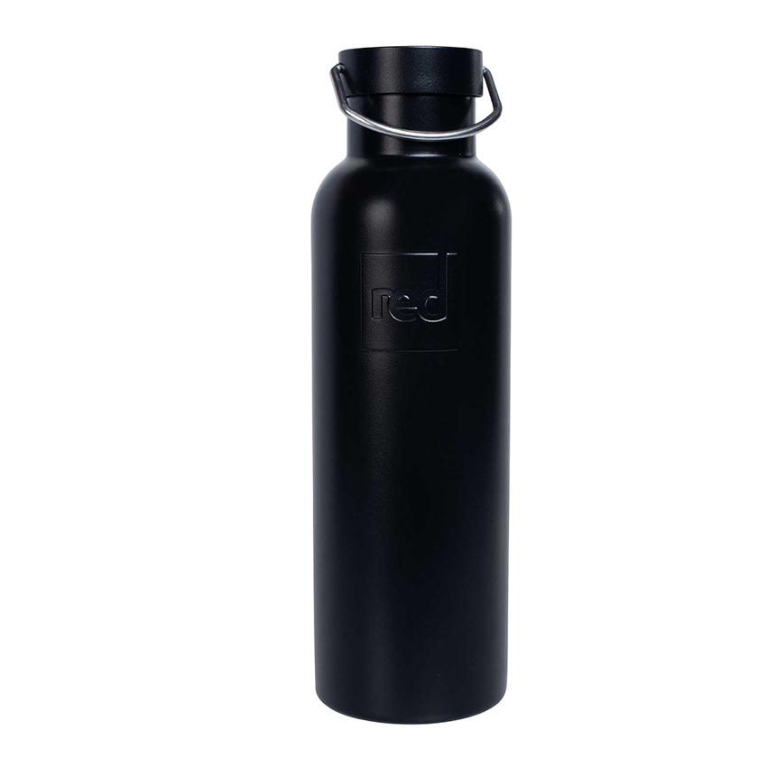 RED Insulated Black Water Bottle