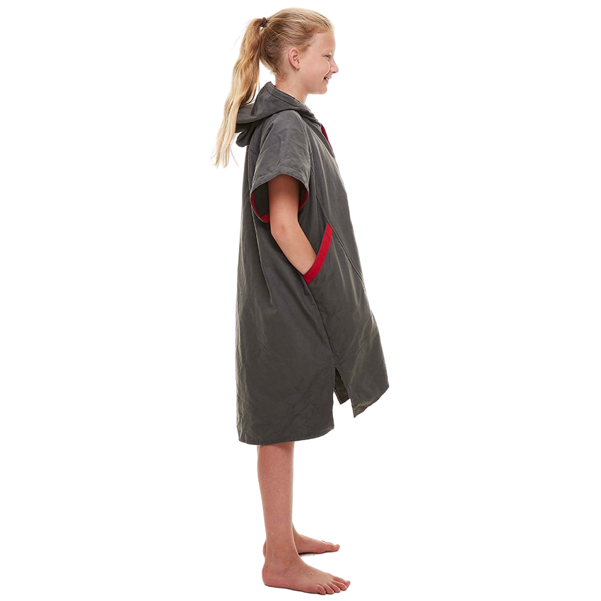 Kids Quick Dry Microfibre Changing Robe - Grey