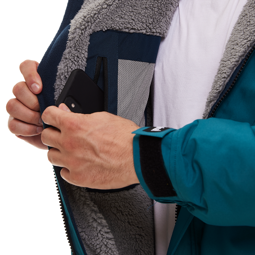 Men's Long Sleeve Pro Change Robe EVO - Teal