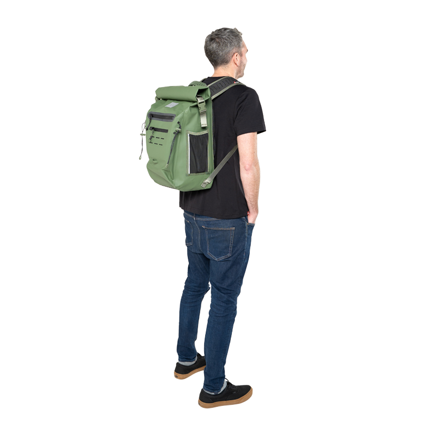 Adventure Waterproof Backpack 30L - Olive Green