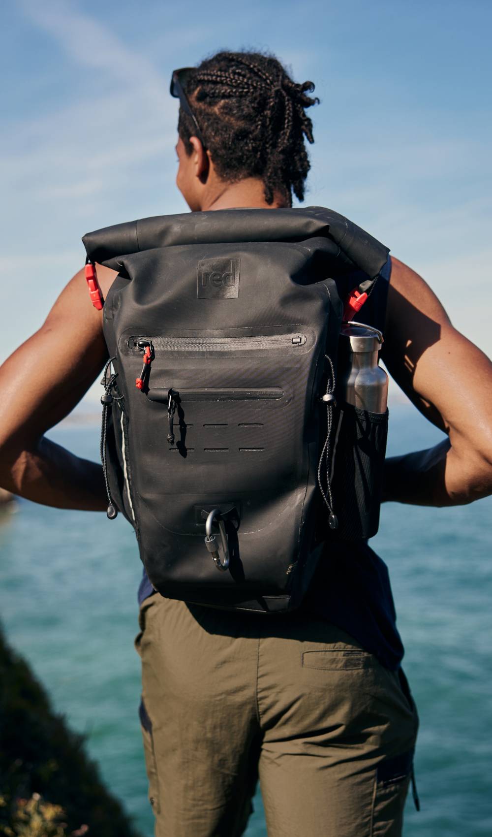 Red Equipment Adventure Waterproof Backpack 30L - Obsidian Black