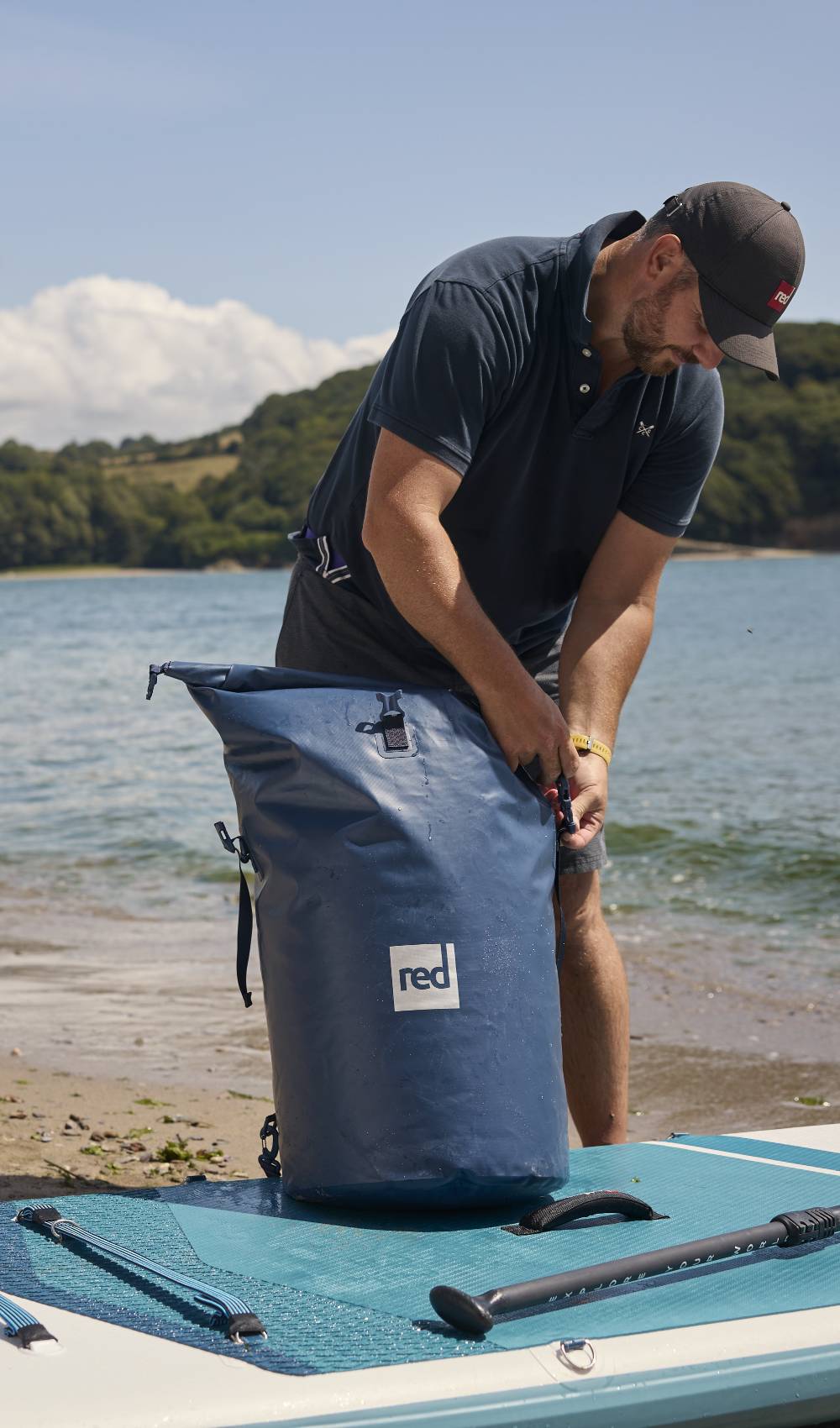 Red Equipment Waterproof Roll Top 60 Litre Dry Bag - Bitter Orange