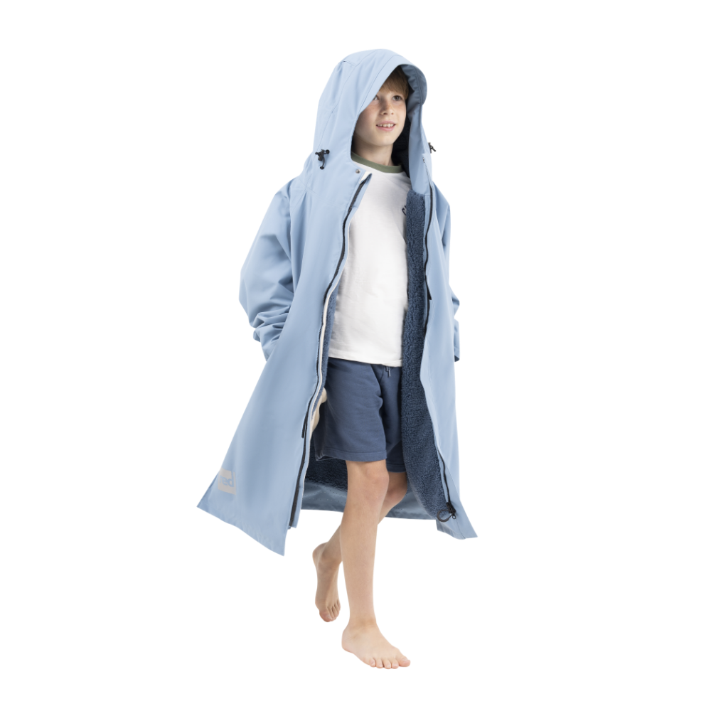 Kids’ Long Sleeve Dry Waterproof Changing Robe Alter EVO Pro - Alpine Blue