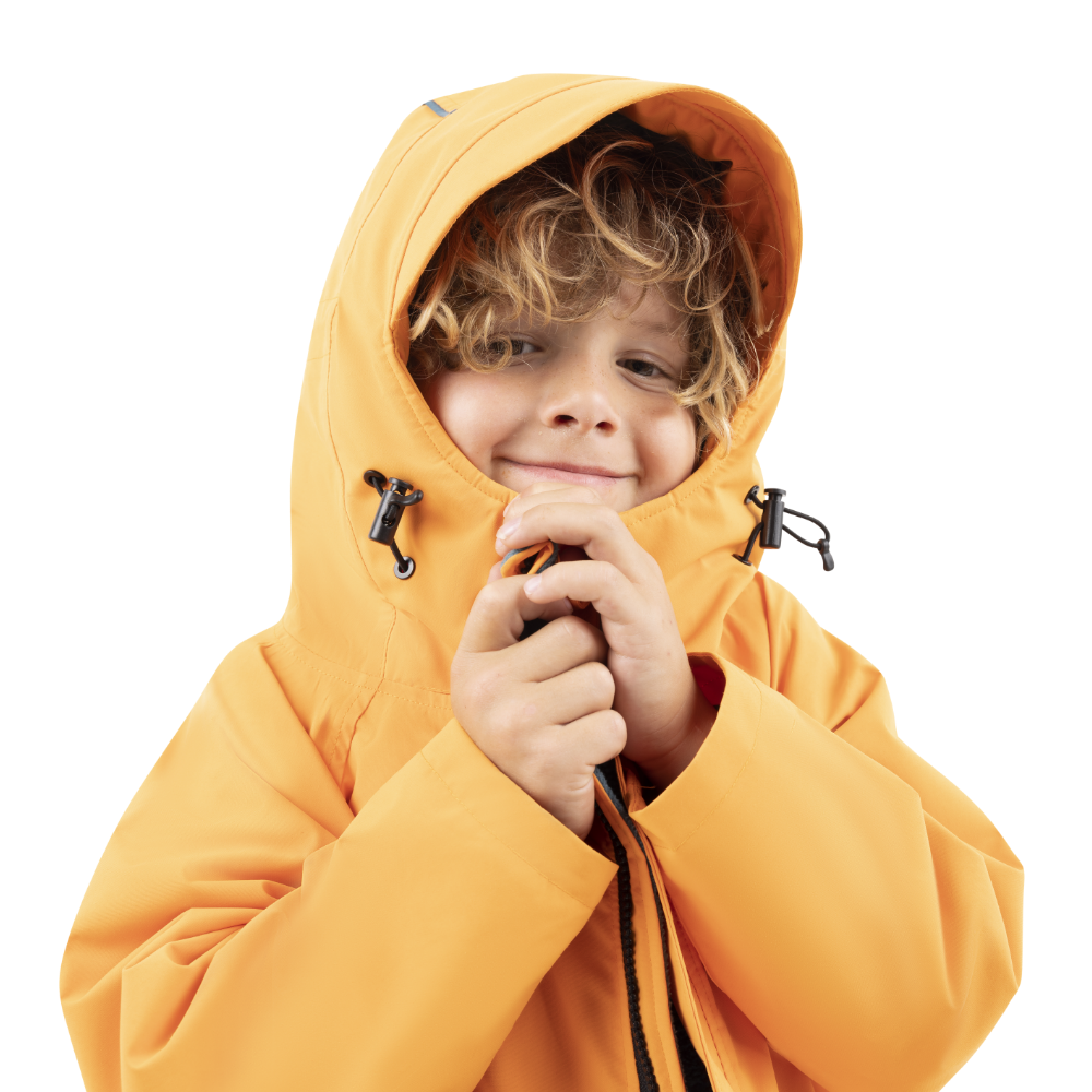 Kids’ Long Sleeve Dry Waterproof Changing Robe Alter EVO Pro - Bitter Orange