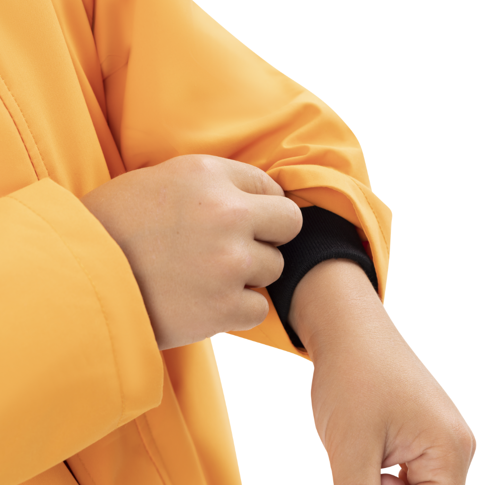 Kids’ Long Sleeve Dry Waterproof Changing Robe Alter EVO Pro - Bitter Orange