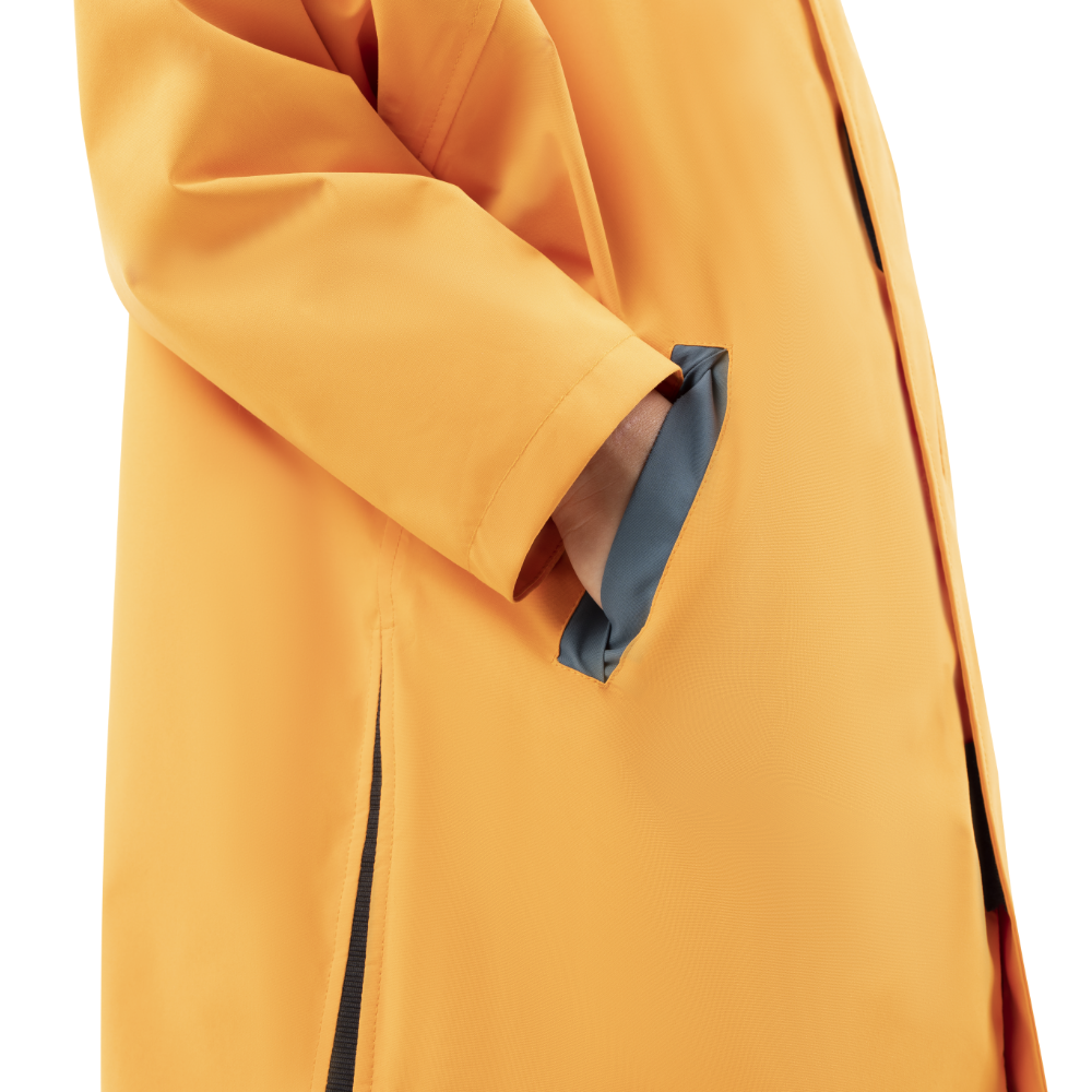 Kids’ Long Sleeve Dry Waterproof Changing Robe Alter EVO Pro - Bitter Orange