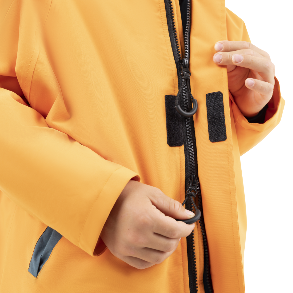 Kids’ Long Sleeve Dry Waterproof Changing Robe Alter EVO Pro - Bitter Orange