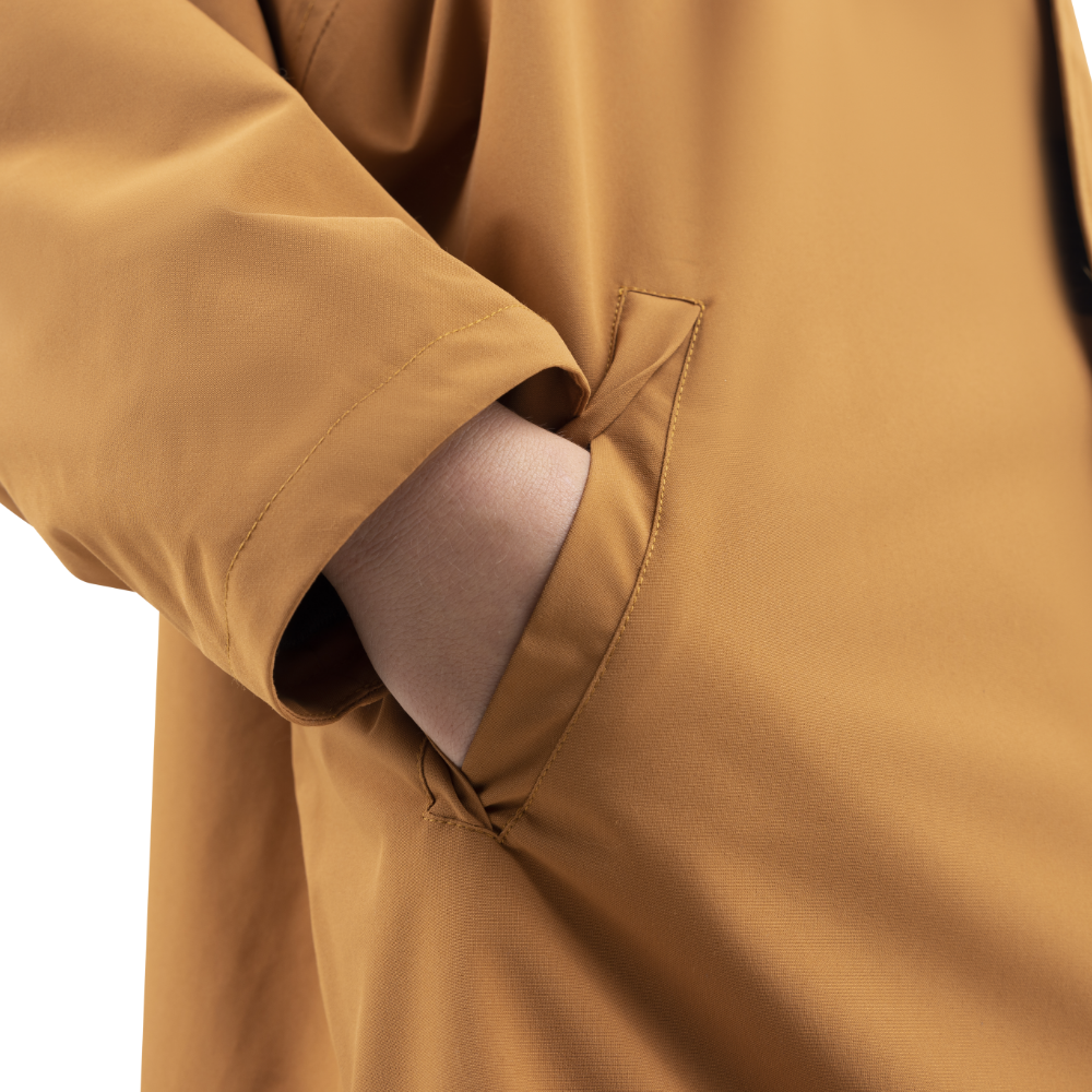 Kids’ Long Sleeve Dry Waterproof Changing Robe Alter EVO Pro - Caramel