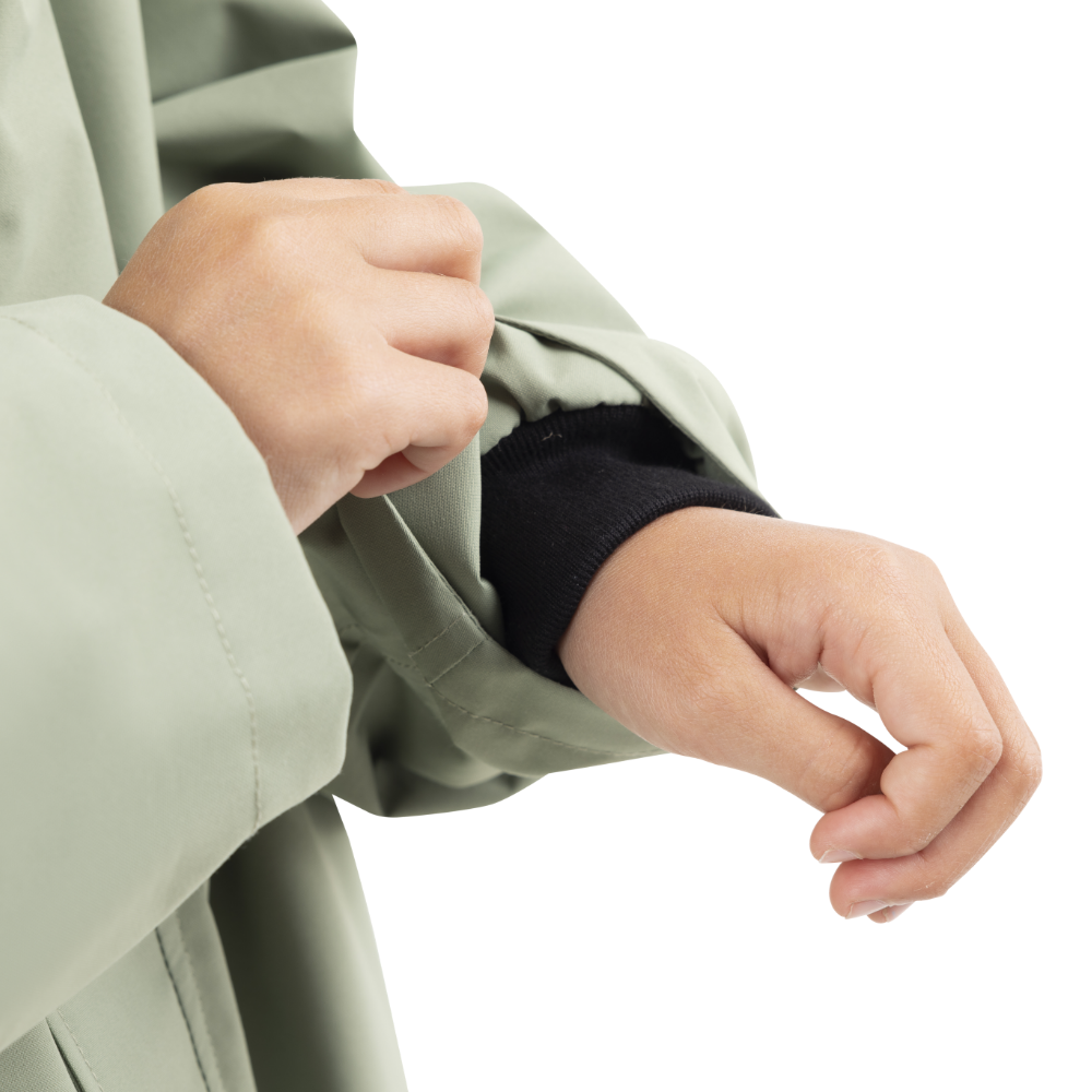 Kids’ Long Sleeve Dry Waterproof Changing Robe Alter EVO Pro - Sage Green