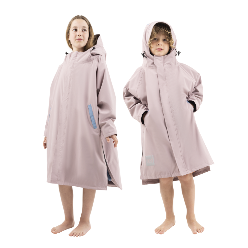 Kids’ Long Sleeve Dry Waterproof Changing Robe Alter EVO Pro - Salty Pink