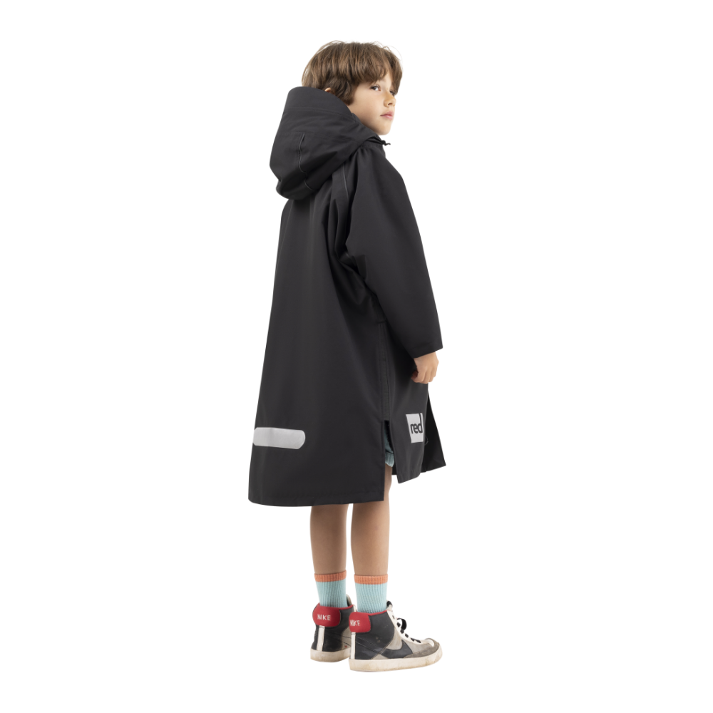Kids’ Long Sleeve Dry Waterproof Changing Robe Alter EVO Pro - Stealth Black