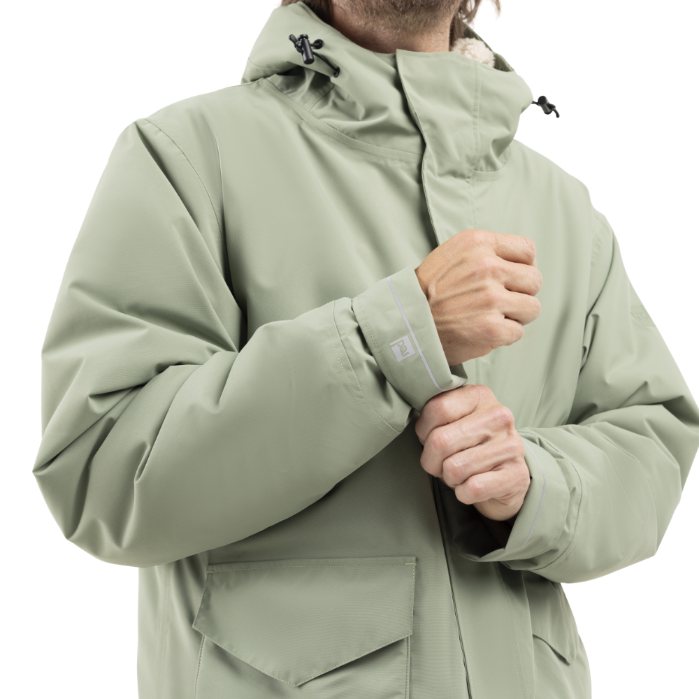 Men's EVO Pro Slimline Waterproof Parka Jacket - Sage Green