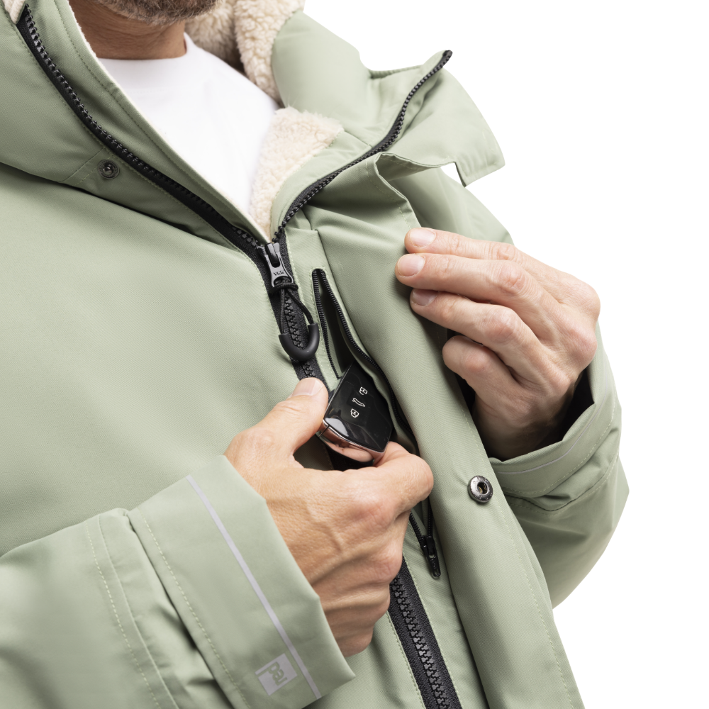 Men's EVO Pro Slimline Waterproof Parka Jacket - Sage Green