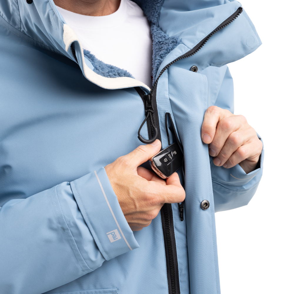 Men's EVO Pro Slimline Waterproof Parka Jacket - Alpine Blue