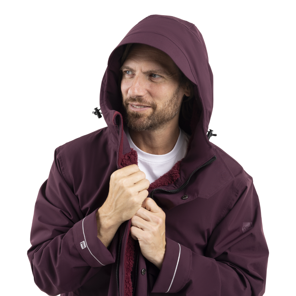 Men's EVO Pro Slimline Waterproof Parka Jacket - Rich Burgundy