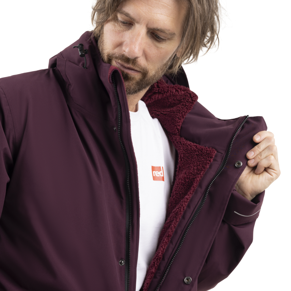 Men's EVO Pro Slimline Waterproof Parka Jacket - Rich Burgundy