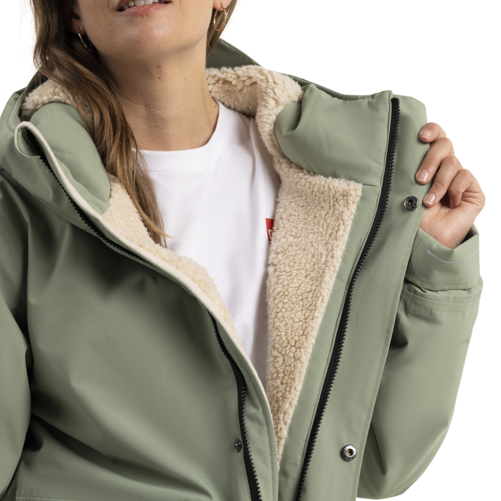 Women's EVO Pro Slimline Waterproof Parka Jacket - Sage Green