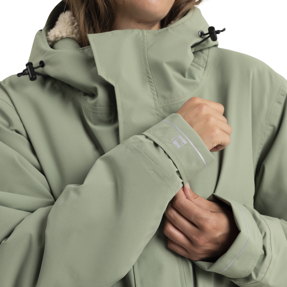 Women's EVO Pro Slimline Waterproof Parka Jacket - Sage Green