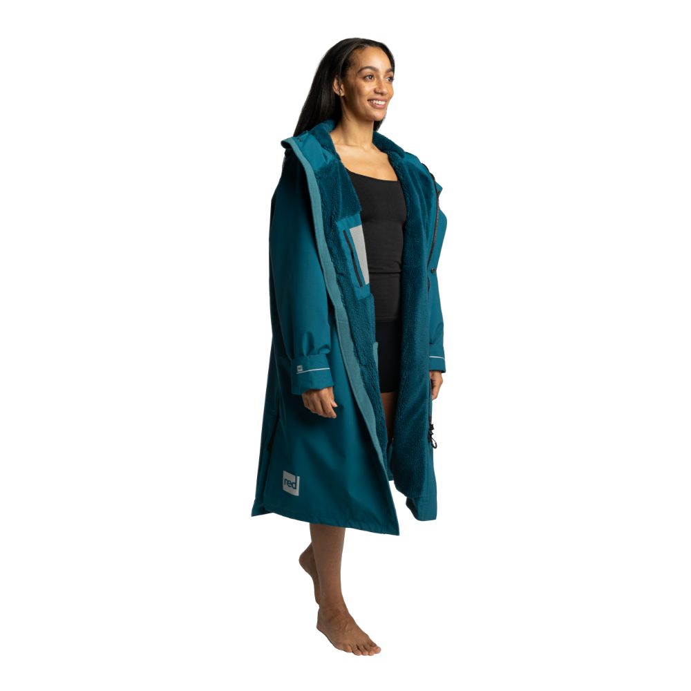 Women's Long Sleeve Dry Waterproof Changing Robe Alter EVO - Atlantic Teal
