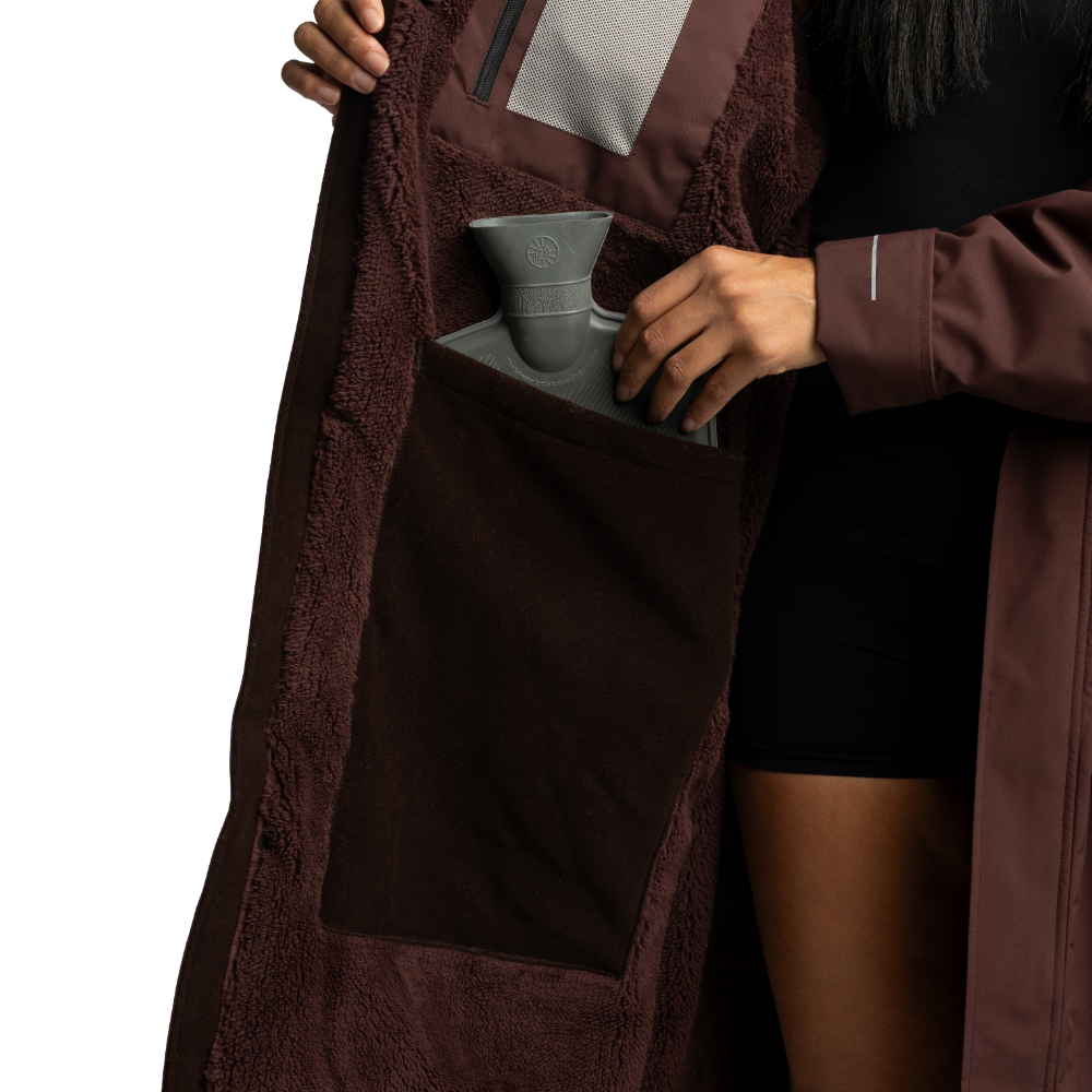 Women's Long Sleeve Dry Waterproof Changing Robe Alter EVO - Deep Chestnut
