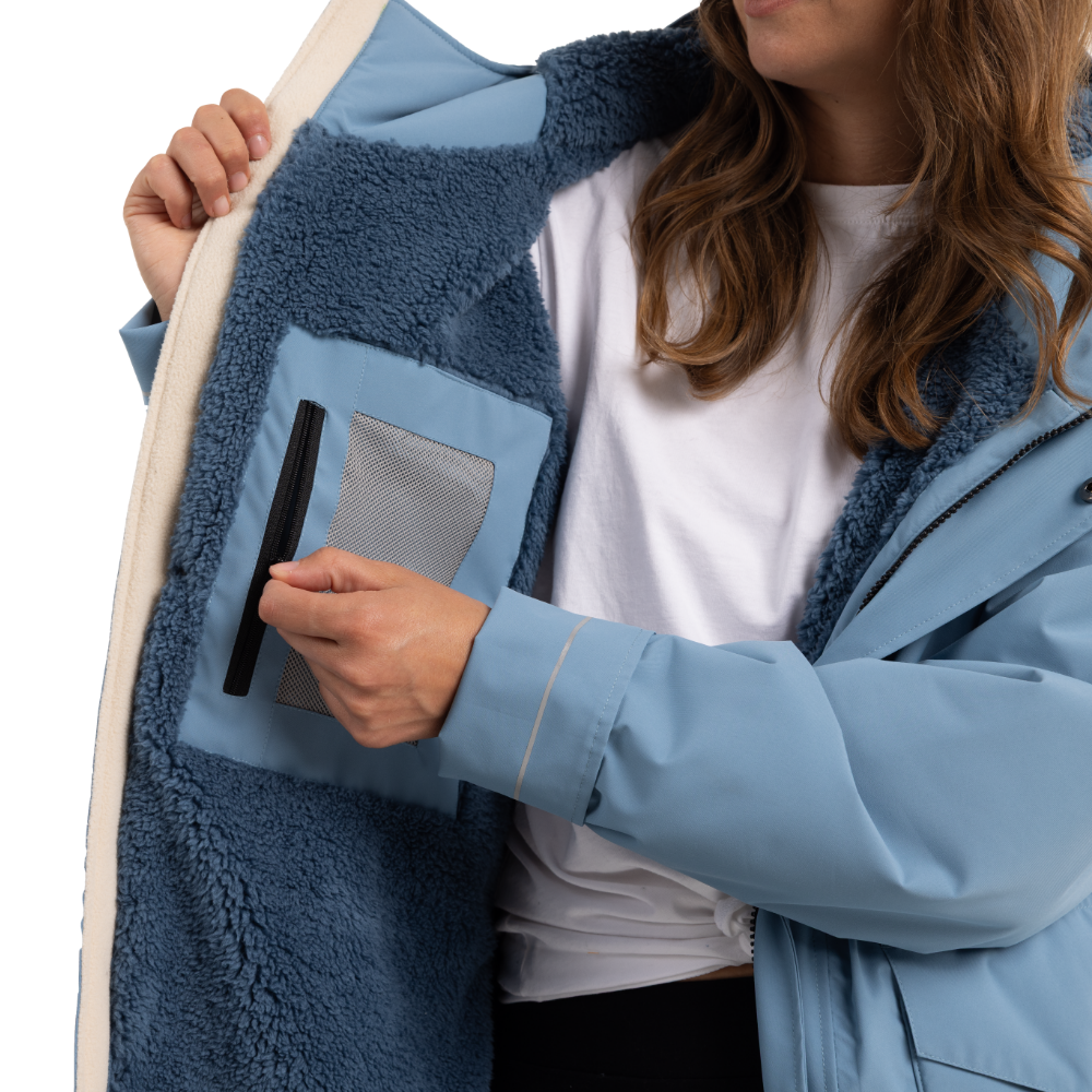 Women's EVO Pro Slimline Waterproof Parka Jacket - Alpine Blue