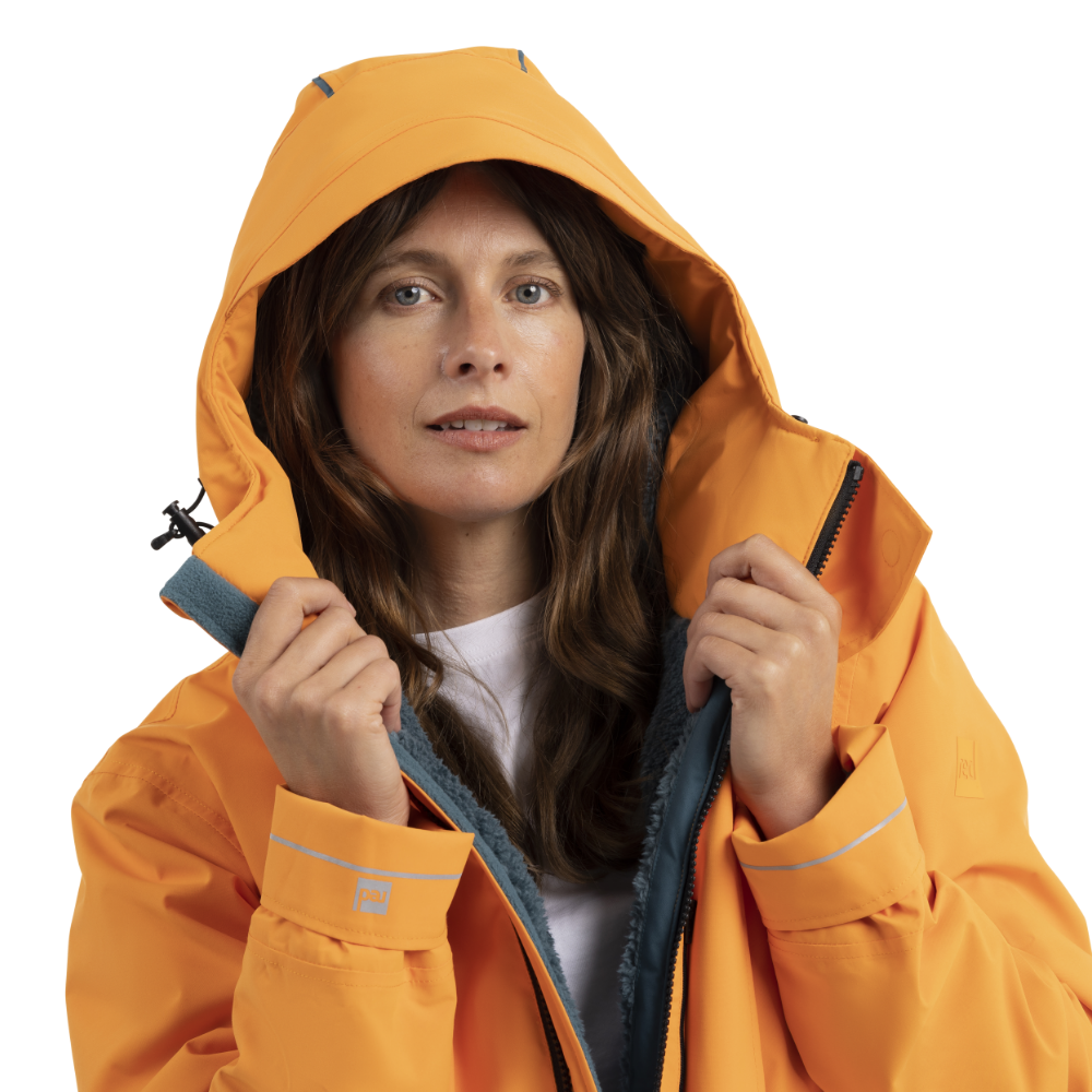 Women's EVO Pro Slimline Waterproof Parka Jacket - Bitter Orange