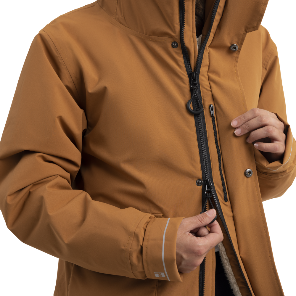 Women's EVO Pro Slimline Waterproof Parka Jacket - Caramel