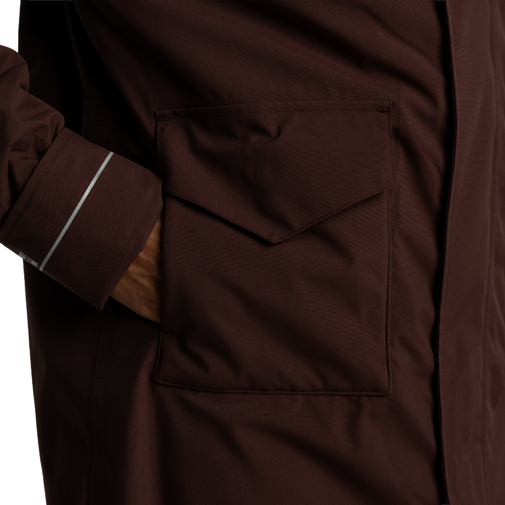 Women's EVO Pro Waterproof Parka Jacket - Deep Chestnut