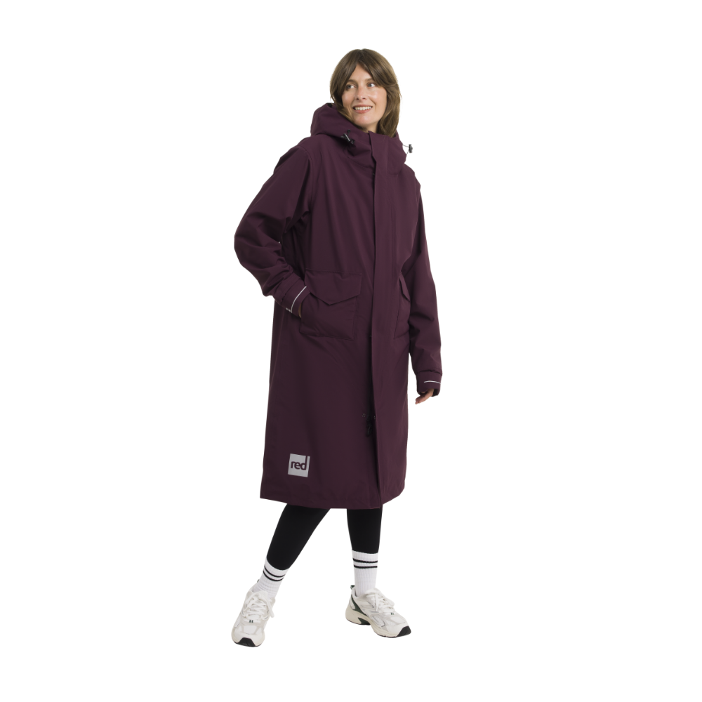 Women's EVO Pro Slimline Waterproof Parka Jacket - Rich Burgundy