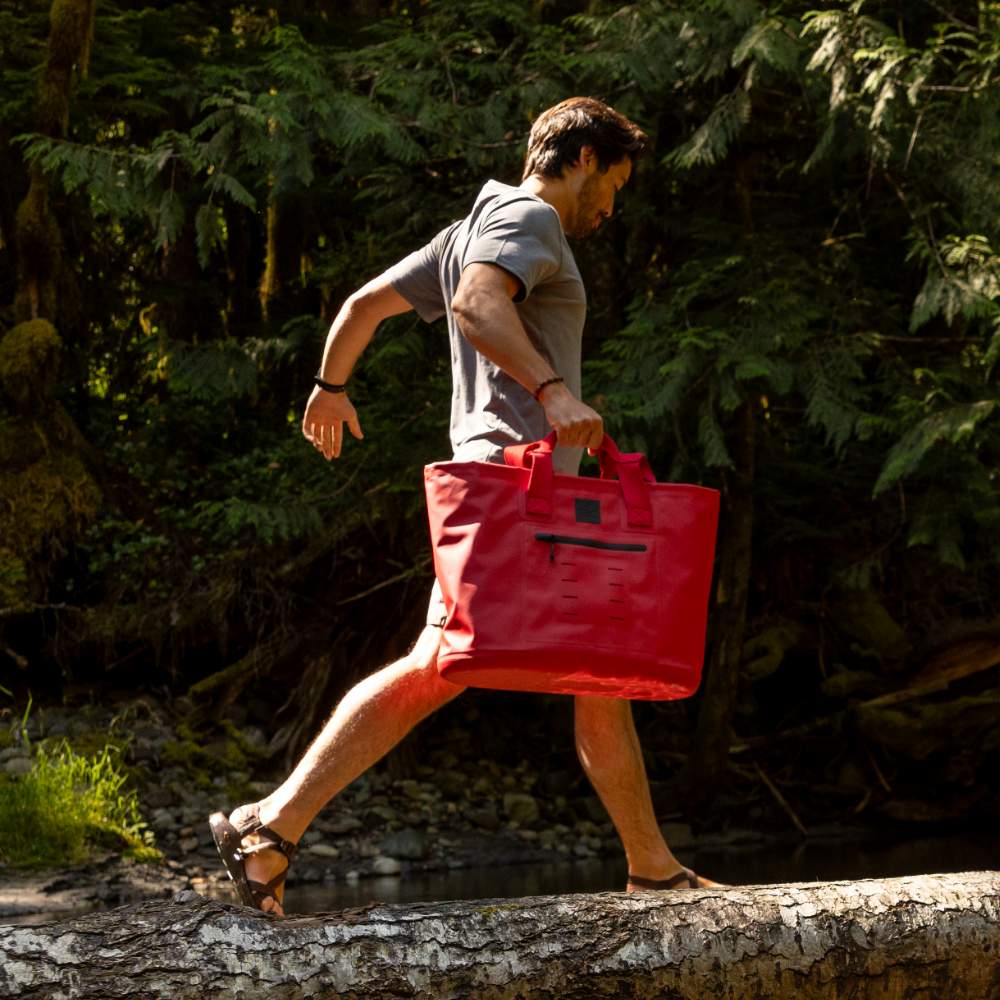 134◆TEMBEA MARKET TOTE NATURAL BLACK RED CBC 1974-86 Retro Gem Tote Bag – Black Maple Trading Co.