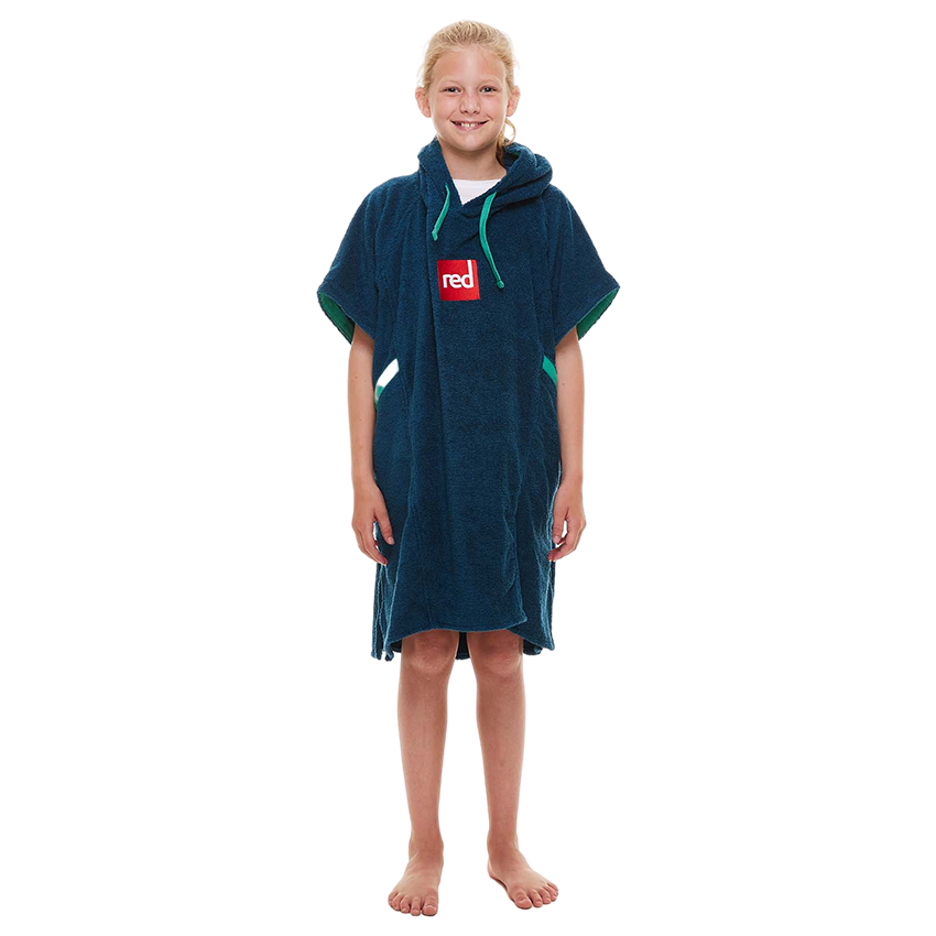 Kids' Towelling Change Robe - Navy