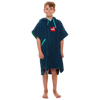 Kids' Towelling Change Robe - Navy