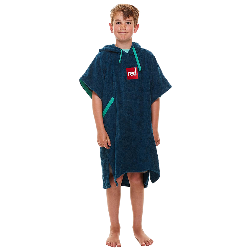 Kids' Towelling Change Robe - Navy