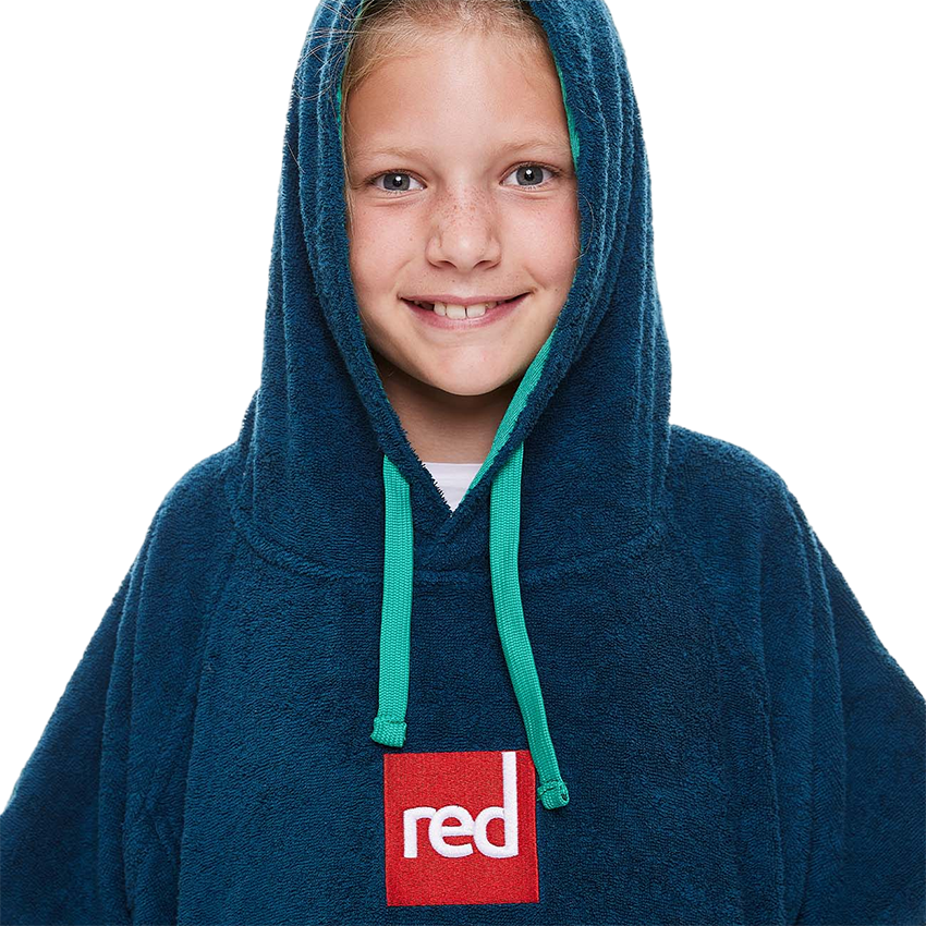 Kids' Towelling Change Robe - Navy