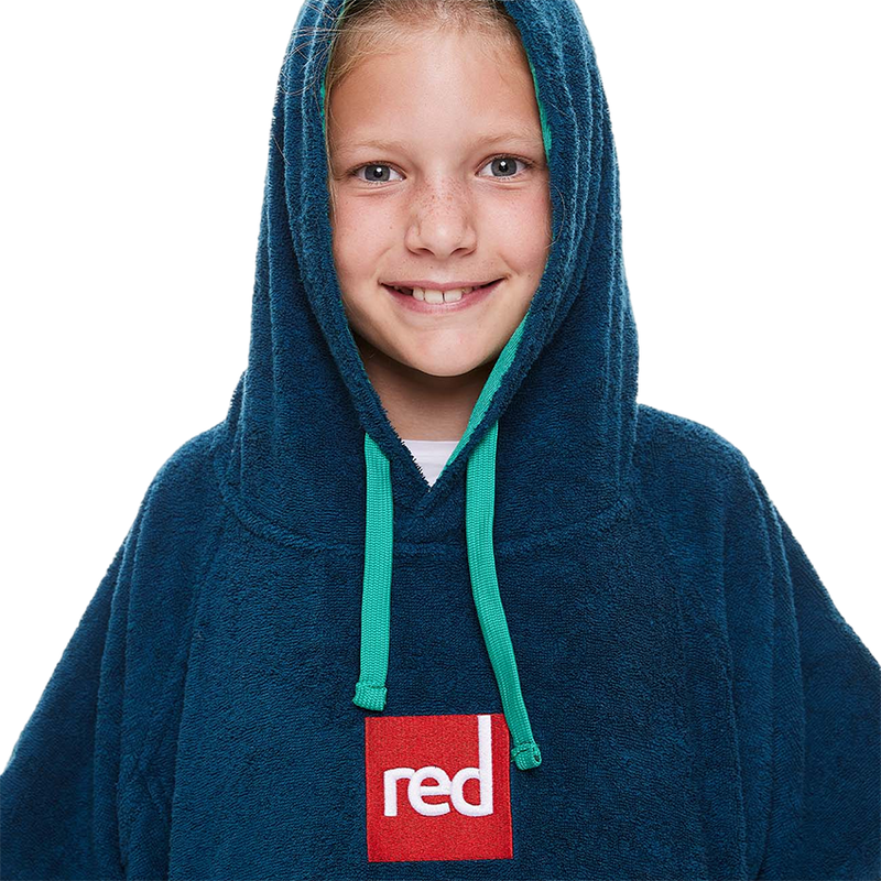 Kid's Towelling Poncho - Navy