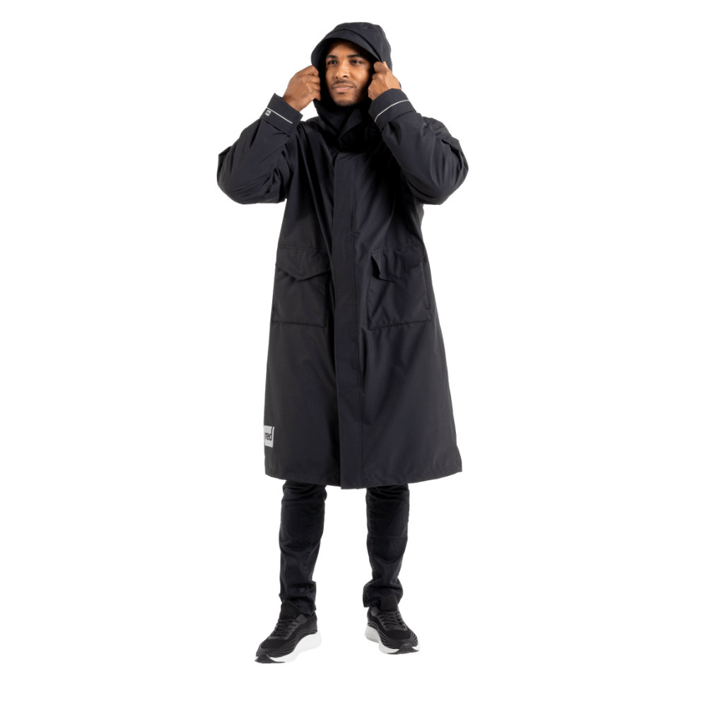 Men's EVO Pro Slimline Waterproof Parka Jacket - Stealth Black
