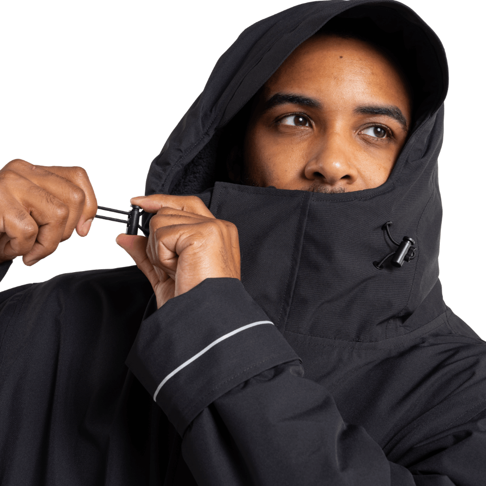 Men's EVO Pro Slimline Waterproof Parka Jacket - Stealth Black