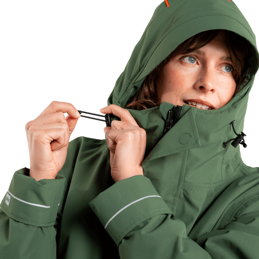 Women's EVO Pro Slimline Waterproof Parka Jacket - Forest Green