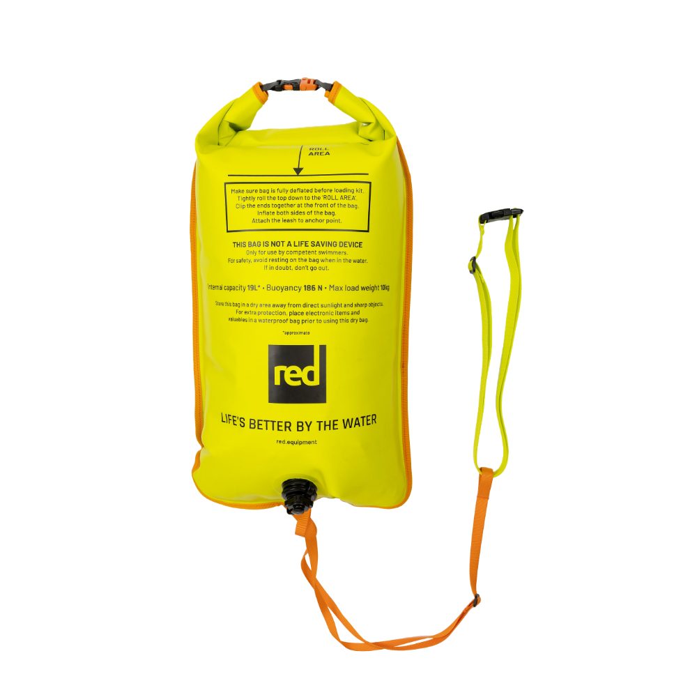 2-in-1 Reversible Swim Buoy Dry Bag Backpack - Admiral Blue / Neon Yellow