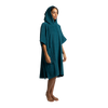 Women's Towelling Poncho Changing Robe - Deep Teal