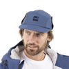 Fleece-Lined Peaked Trapper Hat - Admiral Blue