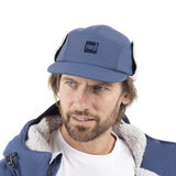 Fleece-Lined Peaked Trapper Hat - Admiral Blue